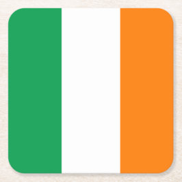 Vlag van Ierland Vierkante Kartonnen Onderzetter