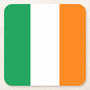 Vlag van Ierland Vierkante Kartonnen Onderzetter