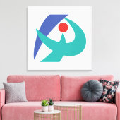 Vlag van Iga, Mie, Japan Canvas Afdruk (Insitu (Woonkamer))