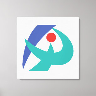 Vlag van Iga, Mie, Japan Canvas Afdruk