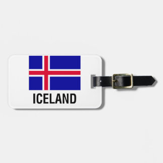 VLAG VAN IJSLAND BAGAGELABEL