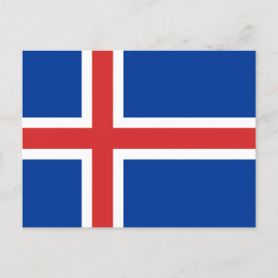 Vlag van IJsland Briefkaart