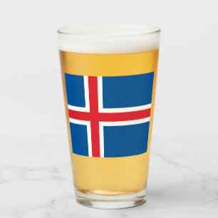 Vlag van IJsland Glas