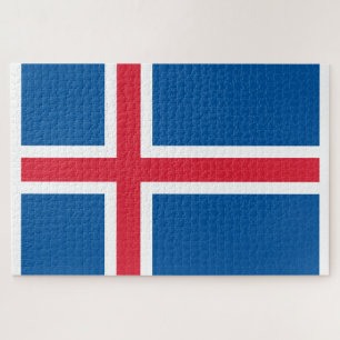 Vlag van IJsland Legpuzzel