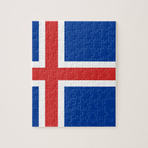 Vlag van IJsland Legpuzzel