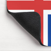 Vlag van IJsland Mousepad Muismat (Hoek)