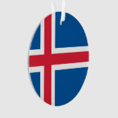 vlag van IJsland - sieraad Ornament (voorkant)