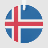 vlag van IJsland - sieraad Ornament (achterkant)