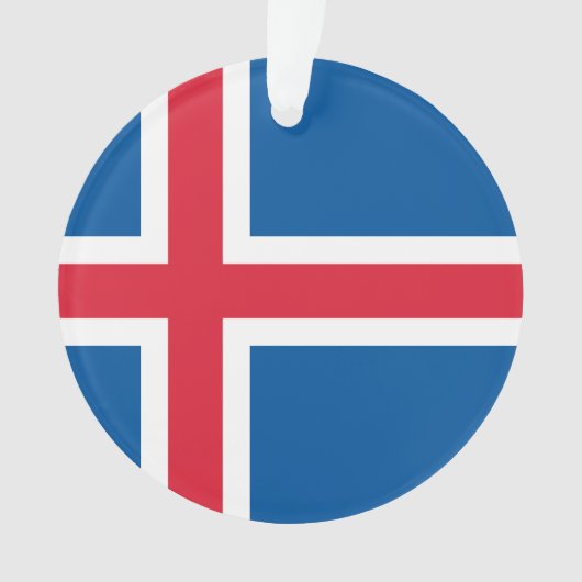 vlag van IJsland - sieraad Ornament (voorkant)