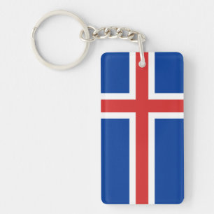 Vlag van IJsland Sleutelhanger