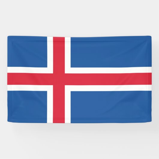 Vlag van IJsland Spandoek (Horizontaal)
