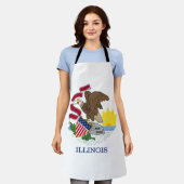 Vlag van Illinois Schort (Gedragen)
