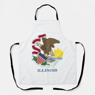 Vlag van Illinois Schort