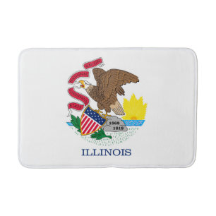 Vlag van Illinois State Design Badmat
