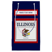 Vlag van Illinois State Design Klein Cadeauzakje (Voorkant)