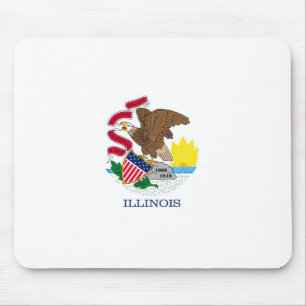 Vlag van Illinois State Design Muismat