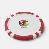 Vlag van Illinois State Design Poker Chips