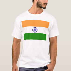 Vlag van India - ति त - भा कागा  T-shirt
