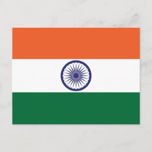 Vlag van India Briefkaart