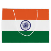 Vlag van India Groot Cadeauzakje (Achterkant)