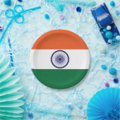 Vlag van India Papieren Bordje (Feest)