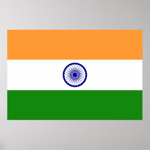 Vlag van India Poster