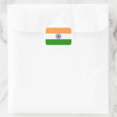 Vlag van India Producten Ronde Sticker (Tas)