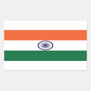 Vlag van India Rechthoekige Sticker