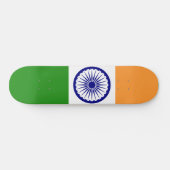 Vlag van India Skateboard (Horizontaal)