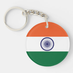 Vlag van India Sleutelhanger