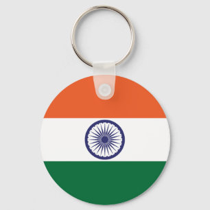Vlag van India Sleutelhanger