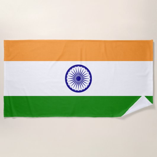 Vlag van India Strandlaken (Voorkant)