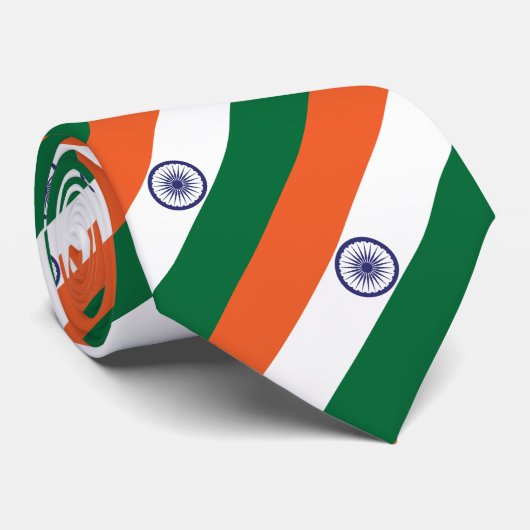 Vlag van India Stropdas (Opgerold)