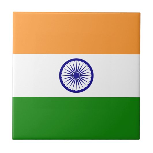 Vlag van India Tegeltje (Voorkant)