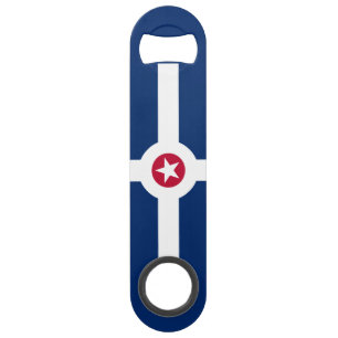 Vlag van Indianapolis, Indiana Bar Key Speed Flessenopener