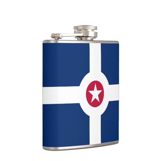 Vlag van Indianapolis, Indiana Flask Heupfles (Rechts)