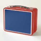 Vlag van Indianapolis, Indiana Metal Lunch Box (Achterkant)