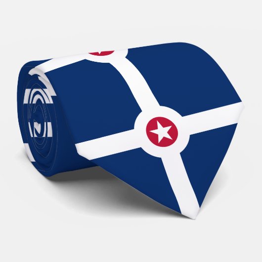 Vlag van Indianapolis, Indiana-Stropdas Stropdas (Opgerold)