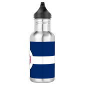Vlag van Indianapolis, Indiana Water Bottle Waterfles (Rechts)
