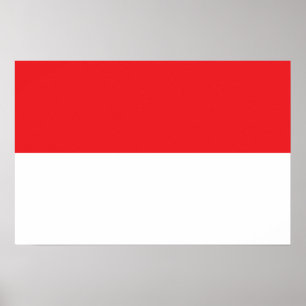 vlag van Indonesië Poster