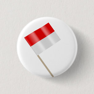 vlag van Indonesië Ronde Button 3,2 Cm