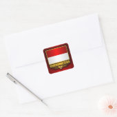 vlag van Indonesië Vierkante Sticker (Envelop)