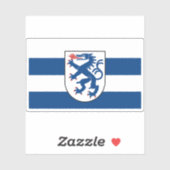 Vlag van Ingolstadt, Duitsland Sticker (Vel)