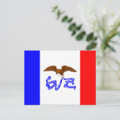 Vlag van Iowa Briefkaart (Staand voorkant)