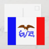Vlag van Iowa Briefkaart (Voorkant / Achterkant)