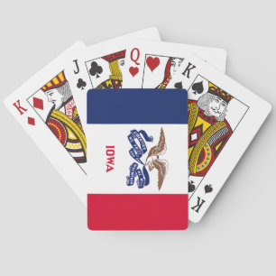 Vlag van Iowa Pokerkaarten