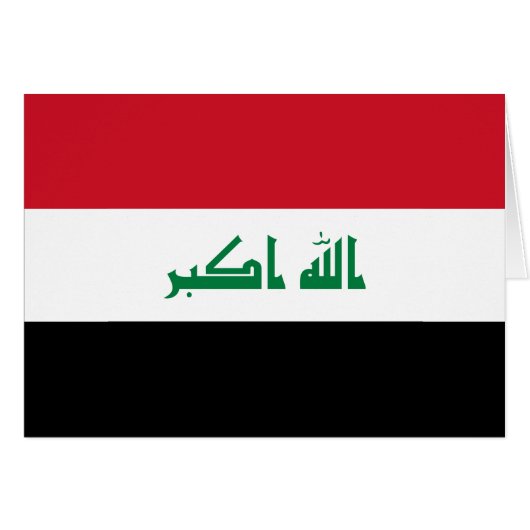 Vlag van Irak (Voorkant Horizontaal)