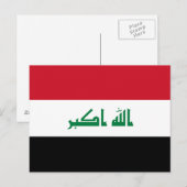 Vlag van Irak Briefkaart (Voorkant / Achterkant)