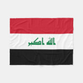 Vlag van Irak Fleece Deken (Voorkant (Horizontaal))