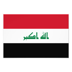 Vlag van Irak Foto Afdruk